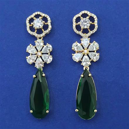 American Diamond Classic Earring with Carat Plating