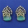 American Diamond Classic Earring with Mehndi Plating