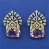 American Diamond Classic Earring with Mehndi Plating