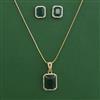 American Diamond Classic Pendant Set with 2 Tone Plating