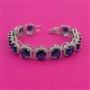 American Diamond Classic Bracelet with Rhodium Plating