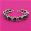 American Diamond Classic Bracelet with Rhodium Plating
