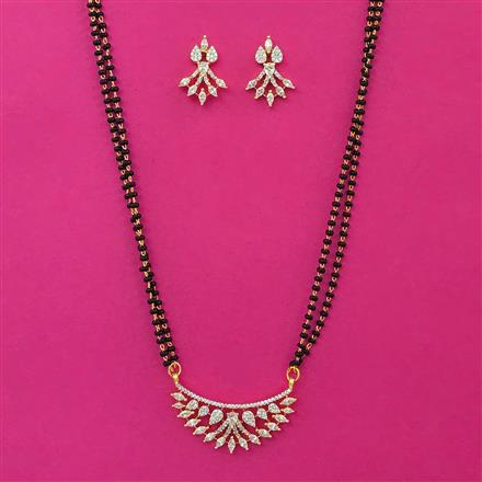 American Diamond Classic Mangalsutra with 2 Tone Plating