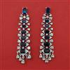 American Diamond Classic Earring with Rhodium Plating