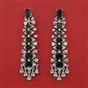 American Diamond Classic Earring with Rhodium Plating