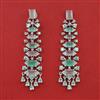 American Diamond Classic Earring with Rhodium Plating