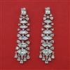 American Diamond Classic Earring with Rhodium Plating