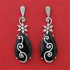 American Diamond Classic Earring with Rhodium Plating