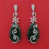 American Diamond Classic Earring with Rhodium Plating
