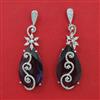 American Diamond Classic Earring with Rhodium Plating