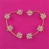 American Diamond Earcuff with Rhodium Plating 2 Tone Plating Mehndi Plating
