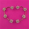 American Diamond Earcuff with Rhodium Plating 2 Tone Plating Mehndi Plating