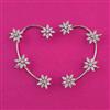 American Diamond Earcuff with Rhodium Plating 2 Tone Plating Mehndi Plating