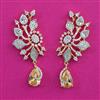 American Diamond Classic Earring with 2 Tone Plating