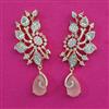 American Diamond Classic Earring with 2 Tone Plating