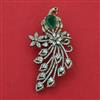 American Diamond Birds Brooch with Mehndi Plating