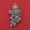 American Diamond Birds Brooch with Mehndi Plating