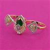 American Diamond Classic Ring with 2 Tone Plating