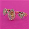 American Diamond Classic Ring with 2 Tone Plating