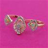 American Diamond Classic Ring with 2 Tone Plating