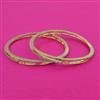 American Diamond 2 Pc Classic Bangles with 2 Tone Plating
