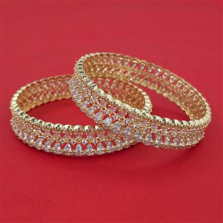 American Diamond Classic Bangles with Carat Plating