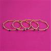American Diamond Delicate Bangles with Gold Plating