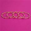 American Diamond 4 Pc Delicate Bangles with Gold Plating