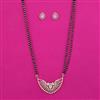 American Diamond Classic Mangalsutra with 2 Tone Plating