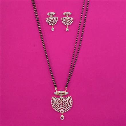 American Diamond Classic Mangalsutra with 2 Tone Plating