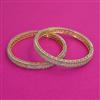 American Diamond Classic Bangles with 2 Tone Plating