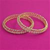 American Diamond Classic Bangles with 2 Tone Plating