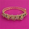American Diamond Openable kada with Rhodium Plating Mehndi Plating Carat Plating