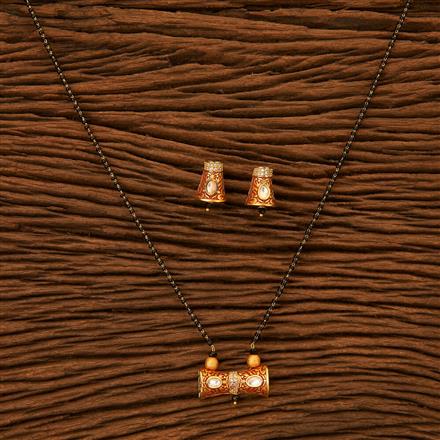 Kundan Classic Mangalsutra with gold plating