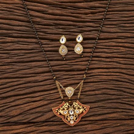 Kundan Classic Mangalsutra with gold plating