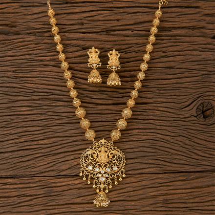 Antique Temple Pendant Set With Gold Plating