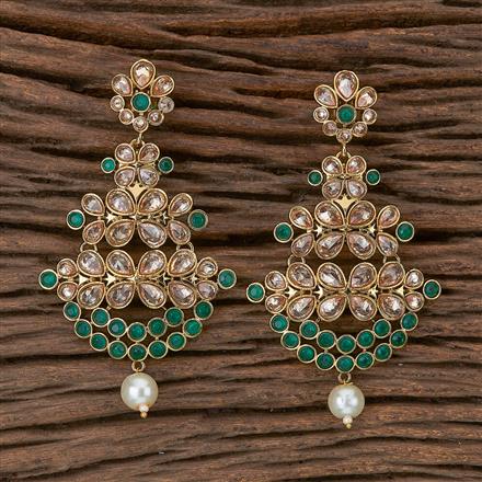 Antique Classic Earring With Mehndi Plating