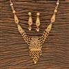 Antique Classic Necklace With Matte Gold Plating