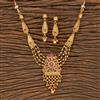 Antique Classic Necklace With Matte Gold Plating