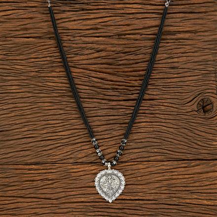 Antique Temple Mangalsutra With Oxidised Plating