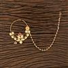 Kundan Pressing Nose Ring With Gold Plating