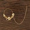 Kundan Pressing Nose Ring With Gold Plating