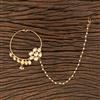 Kundan Pressing Nose Ring With Gold Plating