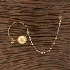 Kundan Pressing Nose Ring With Gold Plating