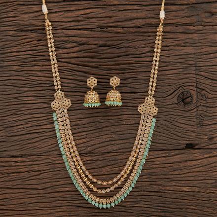 Antique Long Necklace With Gold Plating