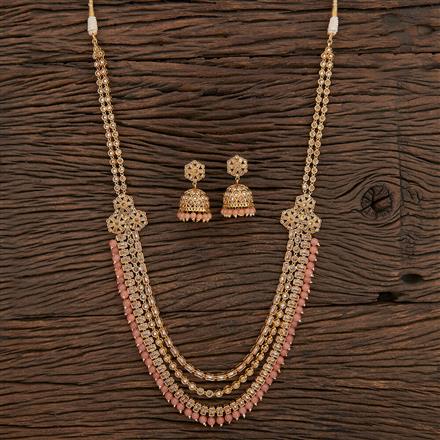 Antique Long Necklace With Gold Plating