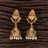 Antique Temple Earring With Matte Gold Plating