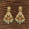 Kundan Classic Earring With Matte Gold Plating