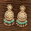 Kundan Long Earring With Gold Plating