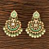 Kundan Long Earring With Gold Plating